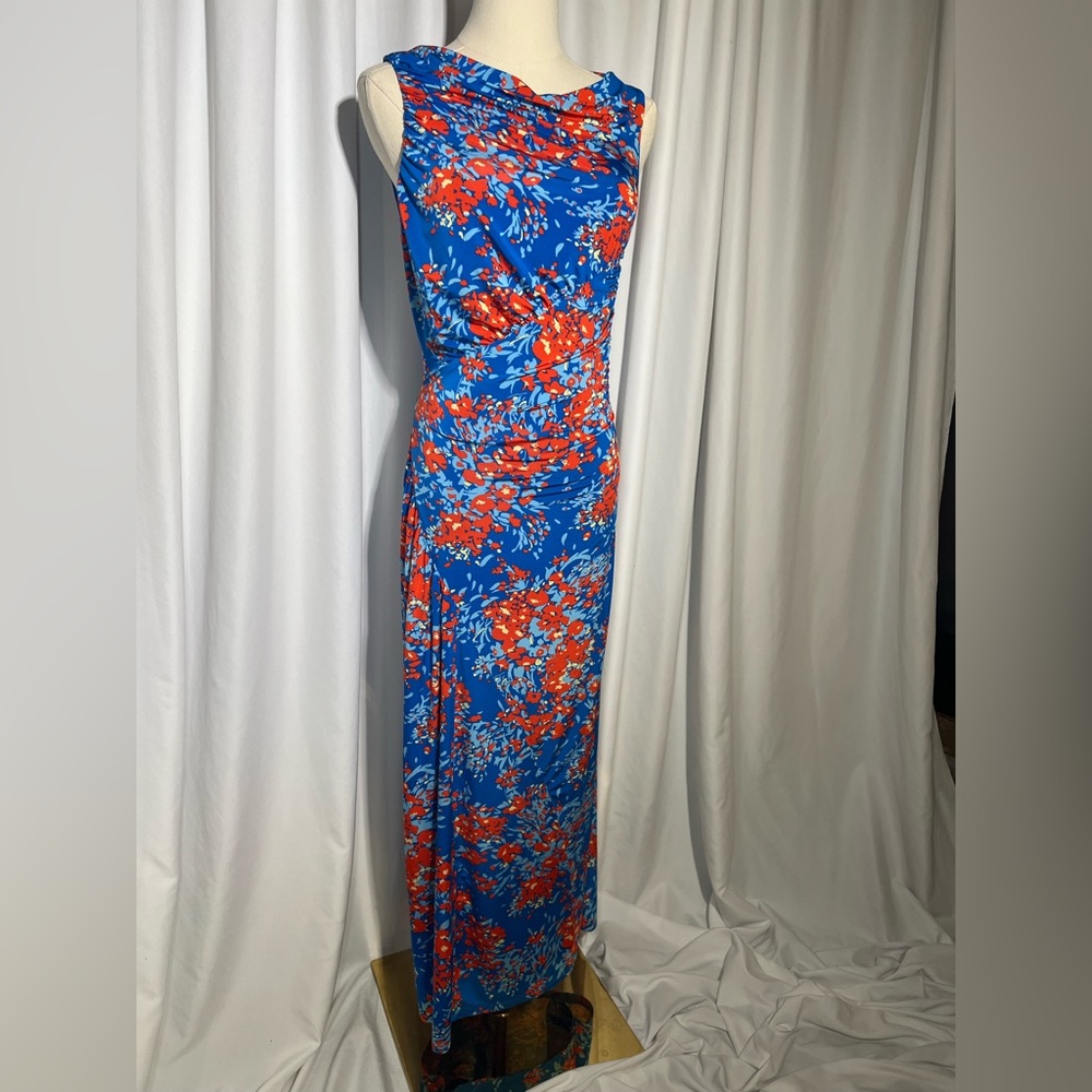 Atlein Collective RTR Ruched Floral Midi Dress | S - Picture 5 of 13